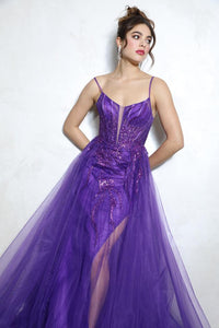 Sweet Heart Neckline Tulle Gown EK112